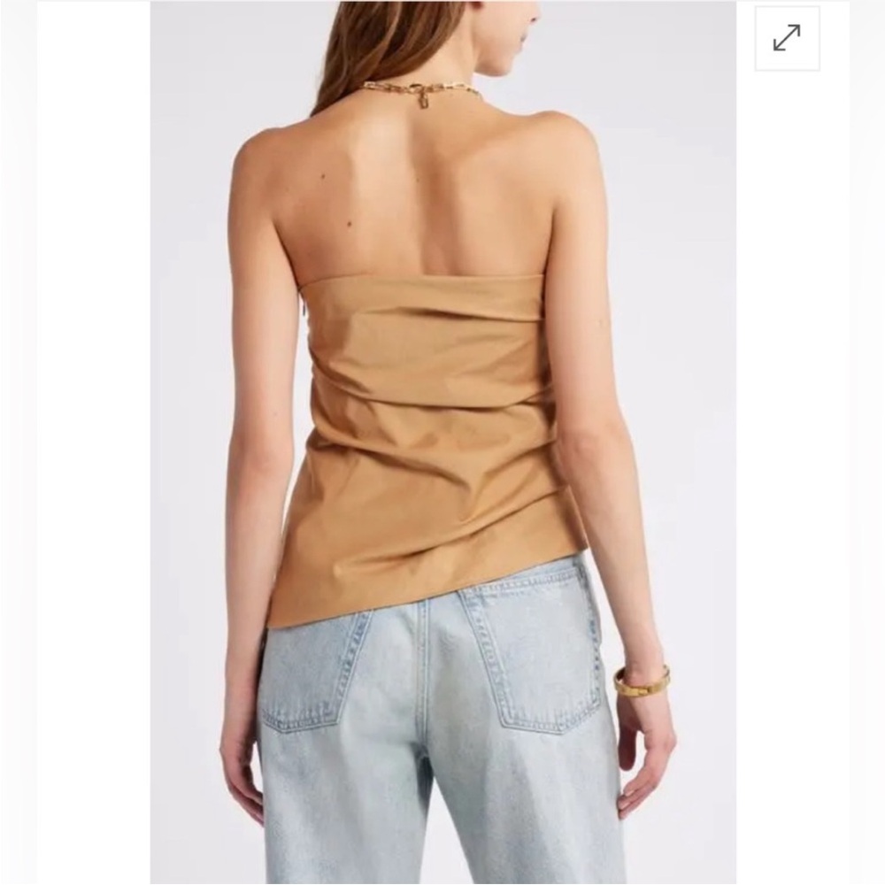 Open Edit Nordstrom layering tank  1X Silky comfy ruched zip up side
